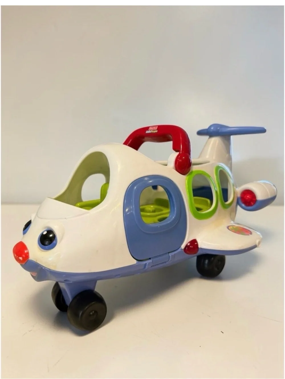 $8 ADD ON Fisher-Price Little People Lil Movers Airplane White J0001 Mattel 2005